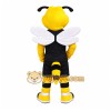 Bee Mascot Costume with Wings and Black Outfit