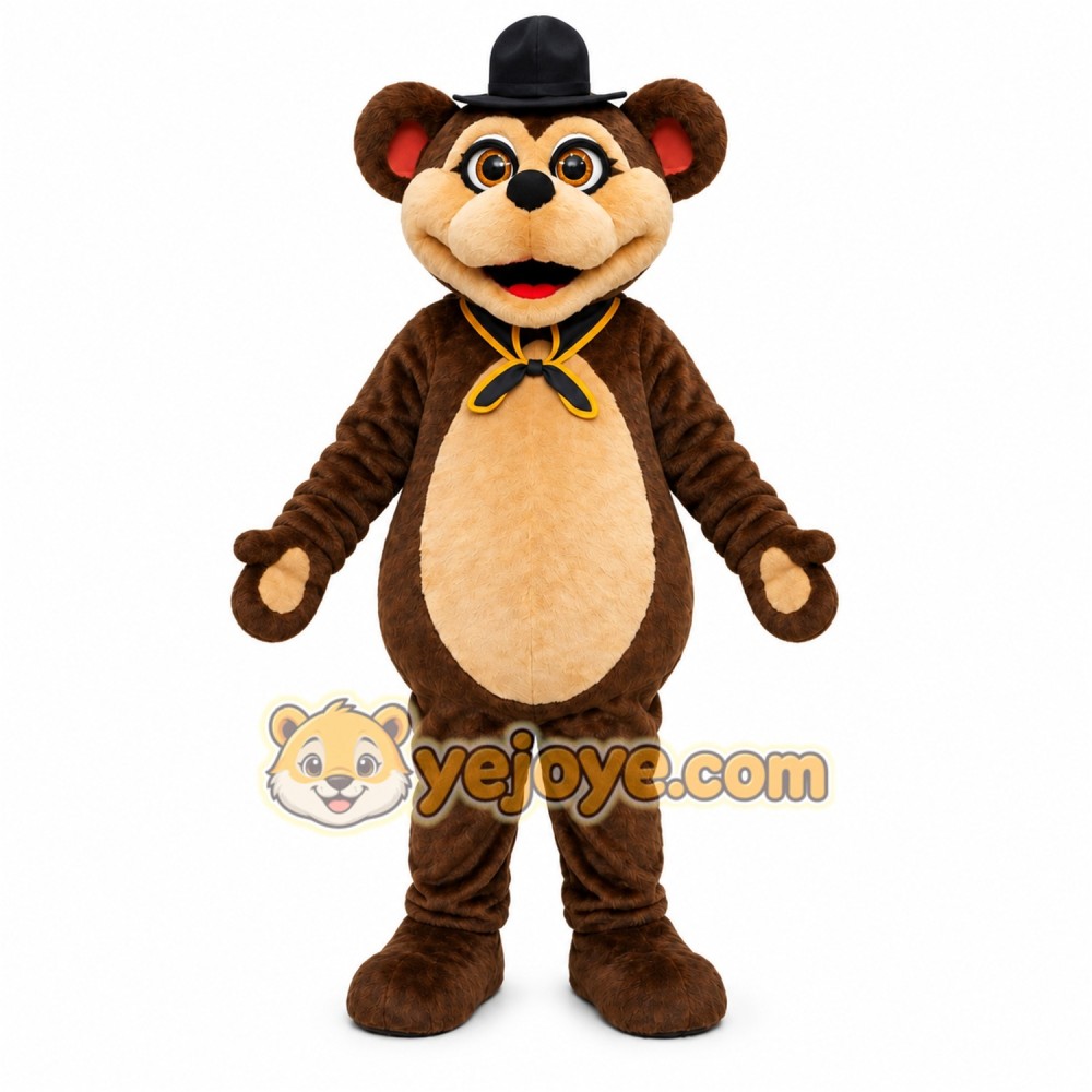 Brown Bear Mascot Costume Adult Full Body Plush Animal Suit with Hat – Party Event Mascot Outfit Brown Bear Mascot Costume Adult Full Body Plush Animal Suit with Hat – Party Event Mascot Outfit