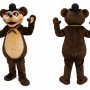 Brown Bear Mascot Costume Adult Full Body Plush Animal Suit with Hat – Party Event Mascot Outfit