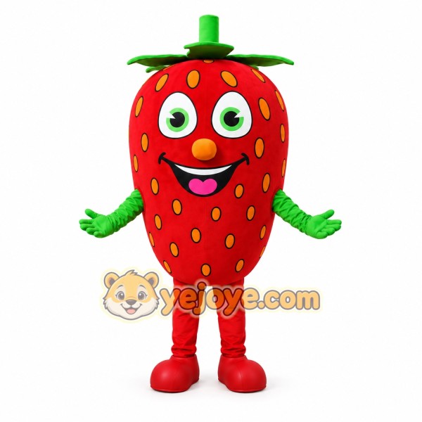 Strawberry Mascot Costume Adult Full Body Plush Fruit Character Suit – Party Event Outfit