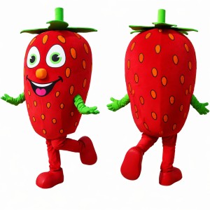 Strawberry Mascot Costume Adult Full Body Plush Fruit Character Suit – Party Event Outfit