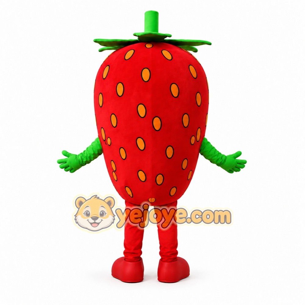 Strawberry Mascot Costume Adult Full Body Plush Fruit Character Suit – Party Event Outfit Strawberry Mascot Costume Adult Full Body Plush Fruit Character Suit – Party Event Outfit
