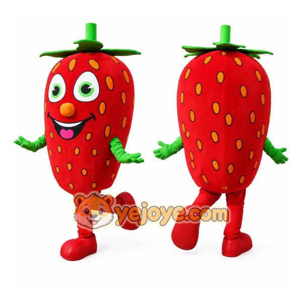 Strawberry Mascot Costume Adult Full Body Plush Fruit Character Suit – Party Event Outfit