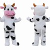 Cute Cow Mascot Costume Adult Full Body Plush Dairy Cow Character Suit – Party Event Outfit