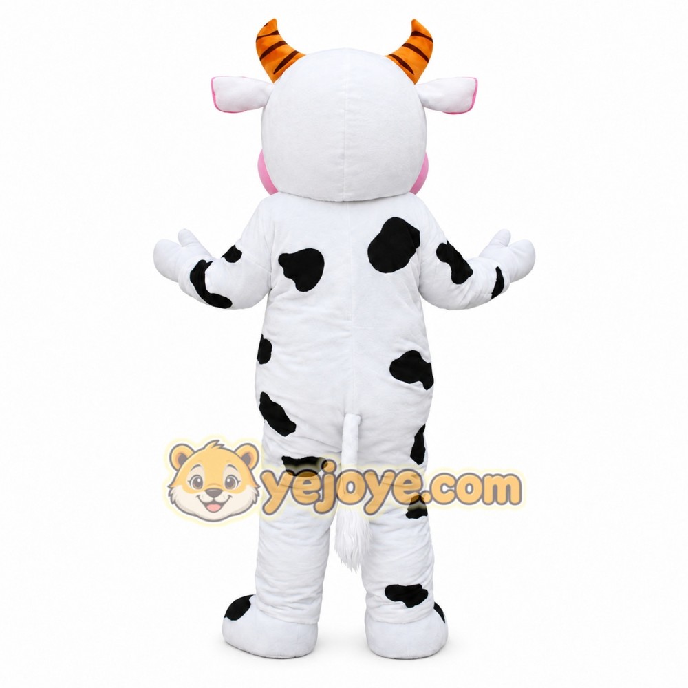 Cute Cow Mascot Costume Adult Full Body Plush Dairy Cow Character Suit – Party Event Outfit Cute Cow Mascot Costume Adult Full Body Plush Dairy Cow Character Suit – Party Event Outfit