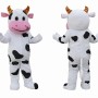 Cute Cow Mascot Costume Adult Full Body Plush Dairy Cow Character Suit – Party Event Outfit