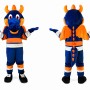 Blue Dragon Mascot Costume Adult Full Body Plush Dragon Character Suit with Wings – Party Event Outfit