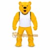 Yellow Bear Mascot Costume Adult Full Body Plush Bear Character Suit with Sports Jersey – Party Event Outfit Yellow Bear Mascot Costume Adult Full Body Plush Bear Character Suit with Sports Jersey – Party Event Outfit