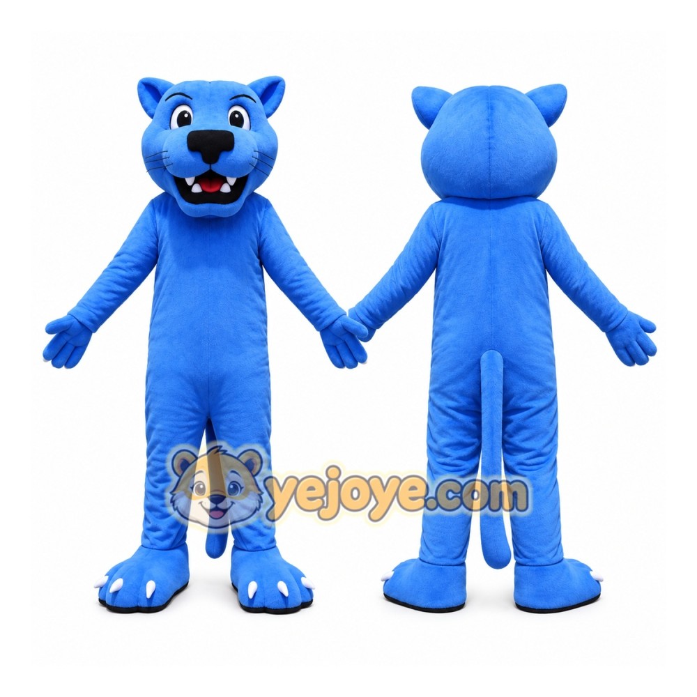 Blue Leopard Mascot Costume Adult Full Body Plush Leopard Character Suit – Party Event Outfit Blue Leopard Mascot Costume Adult Full Body Plush Leopard Character Suit – Party Event Outfit