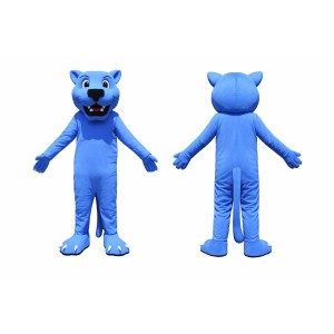 Blue Leopard Mascot Costume Adult Full Body Plush Leopard Character Suit – Party Event Outfit