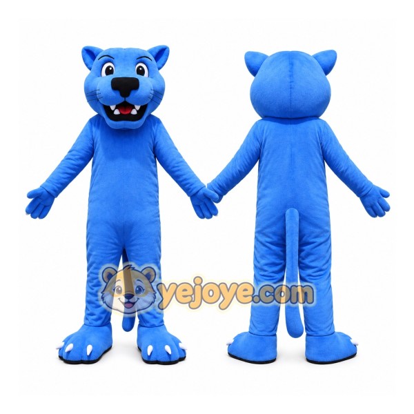 Blue Leopard Mascot Costume Adult Full Body Plush Leopard Character Suit – Party Event Outfit