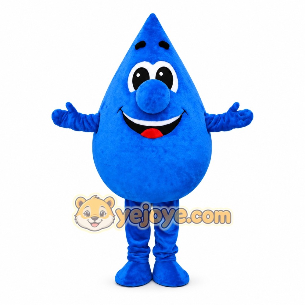 Blue Water Drop Mascot Costume Adult Full Body Plush Water Droplet Character Suit – Party Event Outfit Blue Water Drop Mascot Costume Adult Full Body Plush Water Droplet Character Suit – Party Event Outfit