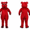 Red Pig Mascot Costume Adult Full Body Plush Pig Character Suit – Party Event Outfit