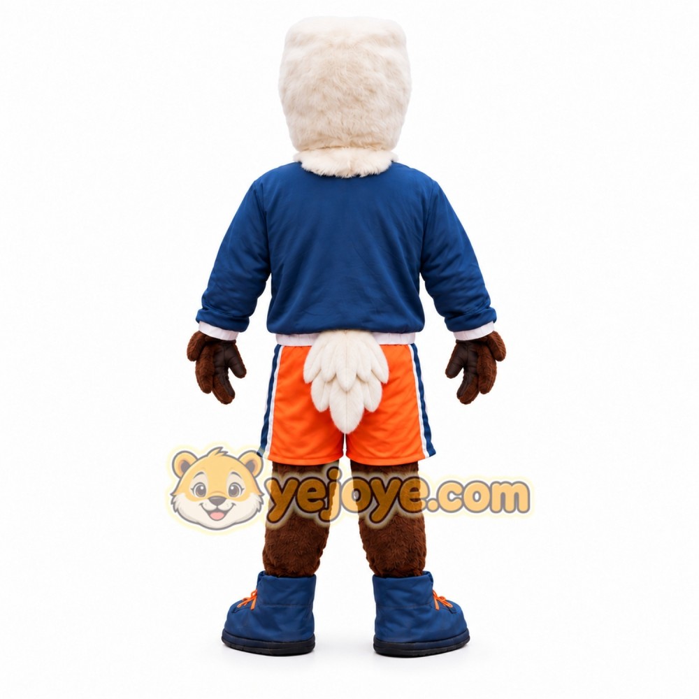 Bald Eagle Mascot Costume Adult Full Body Plush Eagle Character Suit with Sports Outfit – Party Event Outfit Bald Eagle Mascot Costume Adult Full Body Plush Eagle Character Suit with Sports Outfit – Party Event Outfit