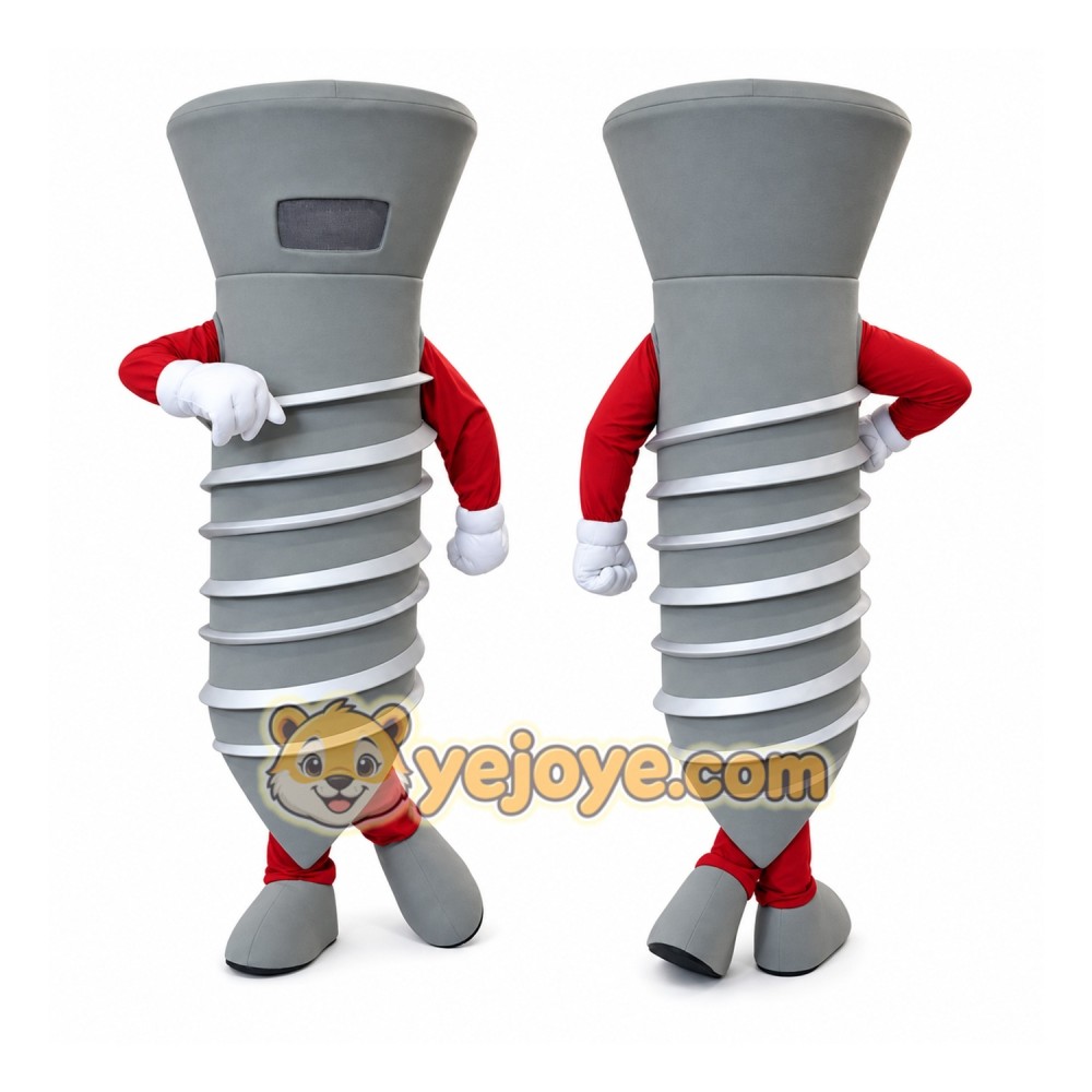 Screw Mascot Costume Adult Full Body Plush Bolt Character Suit – Party Event Outfit Screw Mascot Costume Adult Full Body Plush Bolt Character Suit – Party Event Outfit