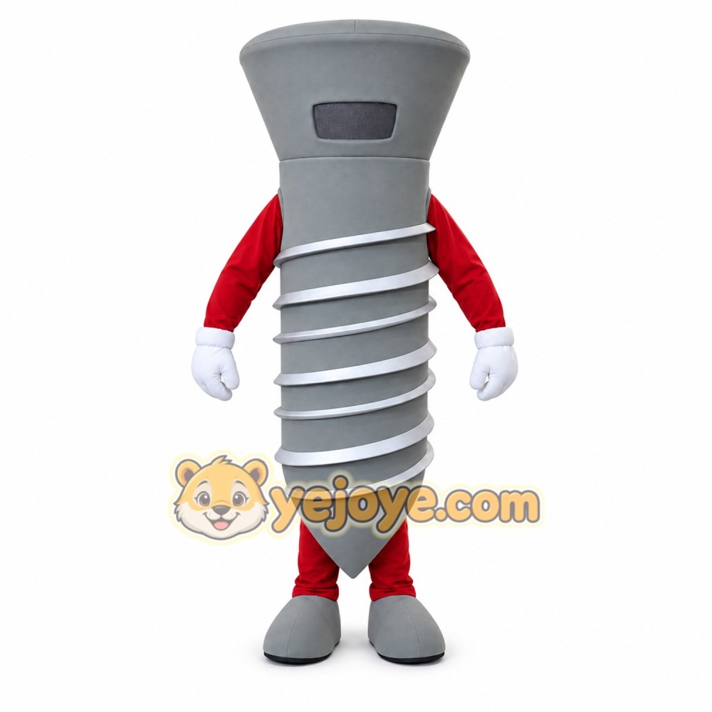 Screw Mascot Costume Adult Full Body Plush Bolt Character Suit – Party Event Outfit Screw Mascot Costume Adult Full Body Plush Bolt Character Suit – Party Event Outfit