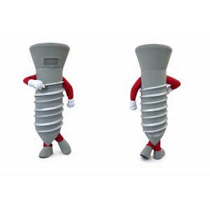 Screw Mascot Costume Adult Full Body Plush Bolt Character Suit – Party Event Outfit
