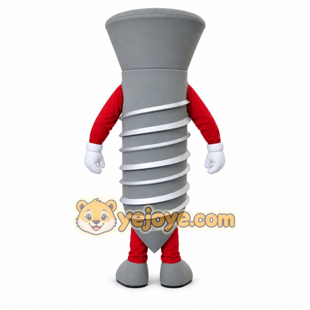 Screw Mascot Costume Adult Full Body Plush Bolt Character Suit – Party Event Outfit Screw Mascot Costume Adult Full Body Plush Bolt Character Suit – Party Event Outfit