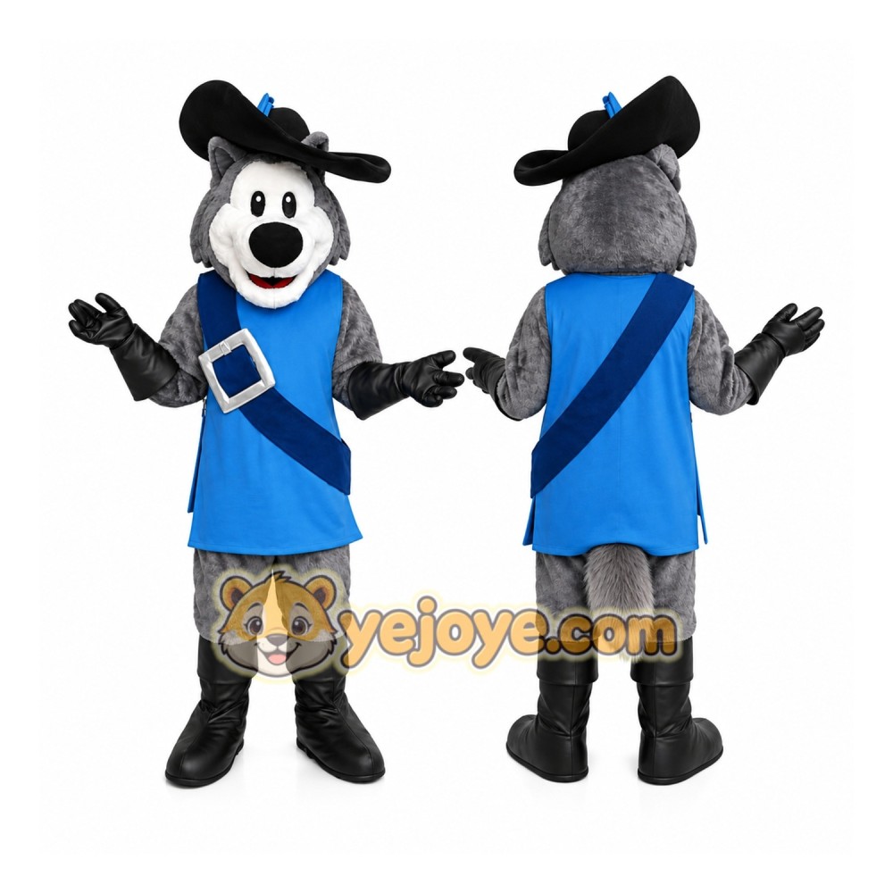 Gray Wolf Mascot Costume Adult Full Body Plush Wolf Character Suit with Hat – Party Event Outfit Gray Wolf Mascot Costume Adult Full Body Plush Wolf Character Suit with Hat – Party Event Outfit