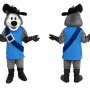 Gray Wolf Mascot Costume Adult Full Body Plush Wolf Character Suit with Hat – Party Event Outfit