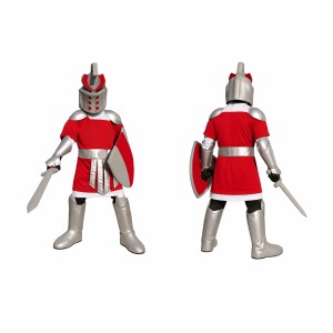 Medieval Knight Mascot Costume Adult Full Body Armor Warrior Character Suit with Sword & Shield – Party Event Outfit