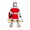 Medieval Knight Mascot Costume Adult Full Body Armor Warrior Character Suit with Sword & Shield – Party Event Outfit