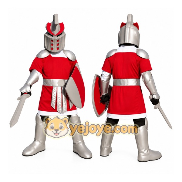 Medieval Knight Mascot Costume Adult Full Body Armor Warrior Character Suit with Sword & Shield – Party Event Outfit