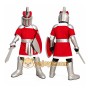 Medieval Knight Mascot Costume Adult Full Body Armor Warrior Character Suit with Sword & Shield – Party Event Outfit
