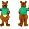 Cute Kangaroo Mascot Costume Adult Full Body Plush Kangaroo Character Suit with Shirt – Party Event Outfit