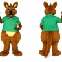 Cute Kangaroo Mascot Costume Adult Full Body Plush Kangaroo Character Suit with Shirt – Party Event Outfit