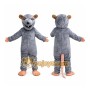 Gray Rat Mascot Costume Adult Full Body Plush Rat Character Suit with Long Tail – Party Event Outfit