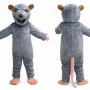 Gray Rat Mascot Costume Adult Full Body Plush Rat Character Suit with Long Tail – Party Event Outfit