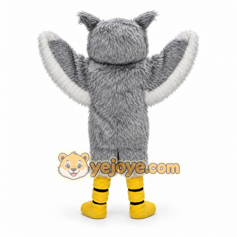 Gray Owl Mascot Costume Adult Full Body Plush Owl Bird Character Suit with Wings – Party Event Outfit Gray Owl Mascot Costume Adult Full Body Plush Owl Bird Character Suit with Wings – Party Event Outfit