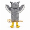 Gray Owl Mascot Costume Adult Full Body Plush Owl Bird Character Suit with Wings – Party Event Outfit Gray Owl Mascot Costume Adult Full Body Plush Owl Bird Character Suit with Wings – Party Event Outfit