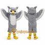 Gray Owl Mascot Costume Adult Full Body Plush Owl Bird Character Suit with Wings – Party Event Outfit