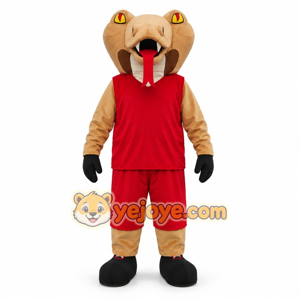 Cobra Snake Mascot Costume Adult Full Body Plush Snake Character Suit with Sports Outfit – Party Event Outfit Cobra Snake Mascot Costume Adult Full Body Plush Snake Character Suit with Sports Outfit – Party Event Outfit