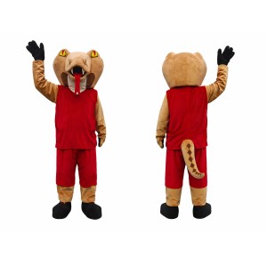 Cobra Snake Mascot Costume Adult Full Body Plush Snake Character Suit with Sports Outfit – Party Event Outfit