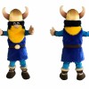 Viking Mascot Costume Adult Nordic Warrior Plush Character Outfit with Horn Helmet – Festival Event Promotion Suit