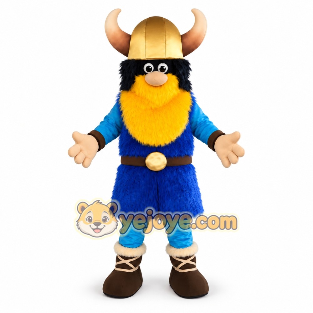 Viking Mascot Costume Adult Nordic Warrior Plush Character Outfit with Horn Helmet – Festival Event Promotion Suit Viking Mascot Costume Adult Nordic Warrior Plush Character Outfit with Horn Helmet – Festival Event Promotion Suit