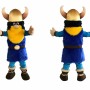 Viking Mascot Costume Adult Nordic Warrior Plush Character Outfit with Horn Helmet – Festival Event Promotion Suit
