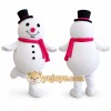 Snowman Mascot Costume Adult Christmas Winter Character Suit with Hat & Scarf Full Body – Holiday Party Event Outfit