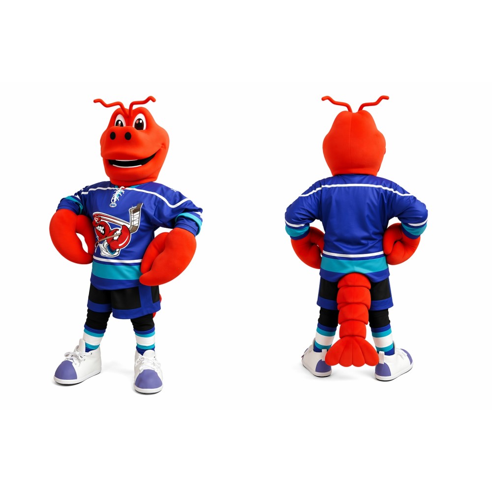 Lobster Mascot Costume Adult Hockey Theme Crustacean Character Suit Full Body – Sports Event Promotion Outfit