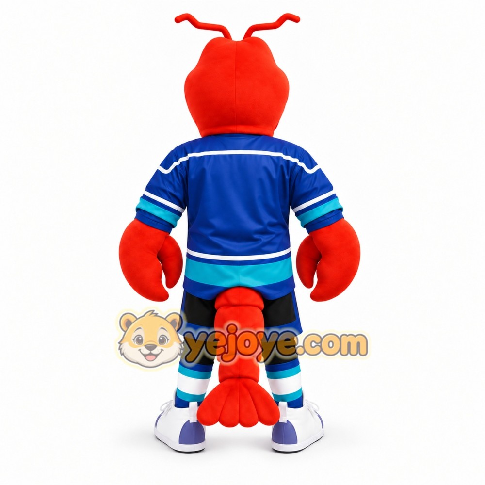 Lobster Mascot Costume Adult Hockey Theme Crustacean Character Suit Full Body – Sports Event Promotion Outfit Lobster Mascot Costume Adult Hockey Theme Crustacean Character Suit Full Body – Sports Event Promotion Outfit