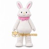 White Bunny Mascot Costume Adult Cute Rabbit Character Suit Full Body with Pink Scarf – Easter Party Event Promotion Outfit White Bunny Mascot Costume Adult Cute Rabbit Character Suit Full Body with Pink Scarf – Easter Party Event Promotion Outfit