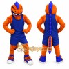 Orange Dinosaur Mascot Costume Adult Full Body Muscle Animal Suit with Sports Outfit for Events & Promotions Orange Dinosaur Mascot Costume Adult Full Body Muscle Animal Suit with Sports Outfit for Events & Promotions