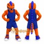 Orange Dinosaur Mascot Costume Adult Full Body Muscle Animal Suit with Sports Outfit for Events & Promotions