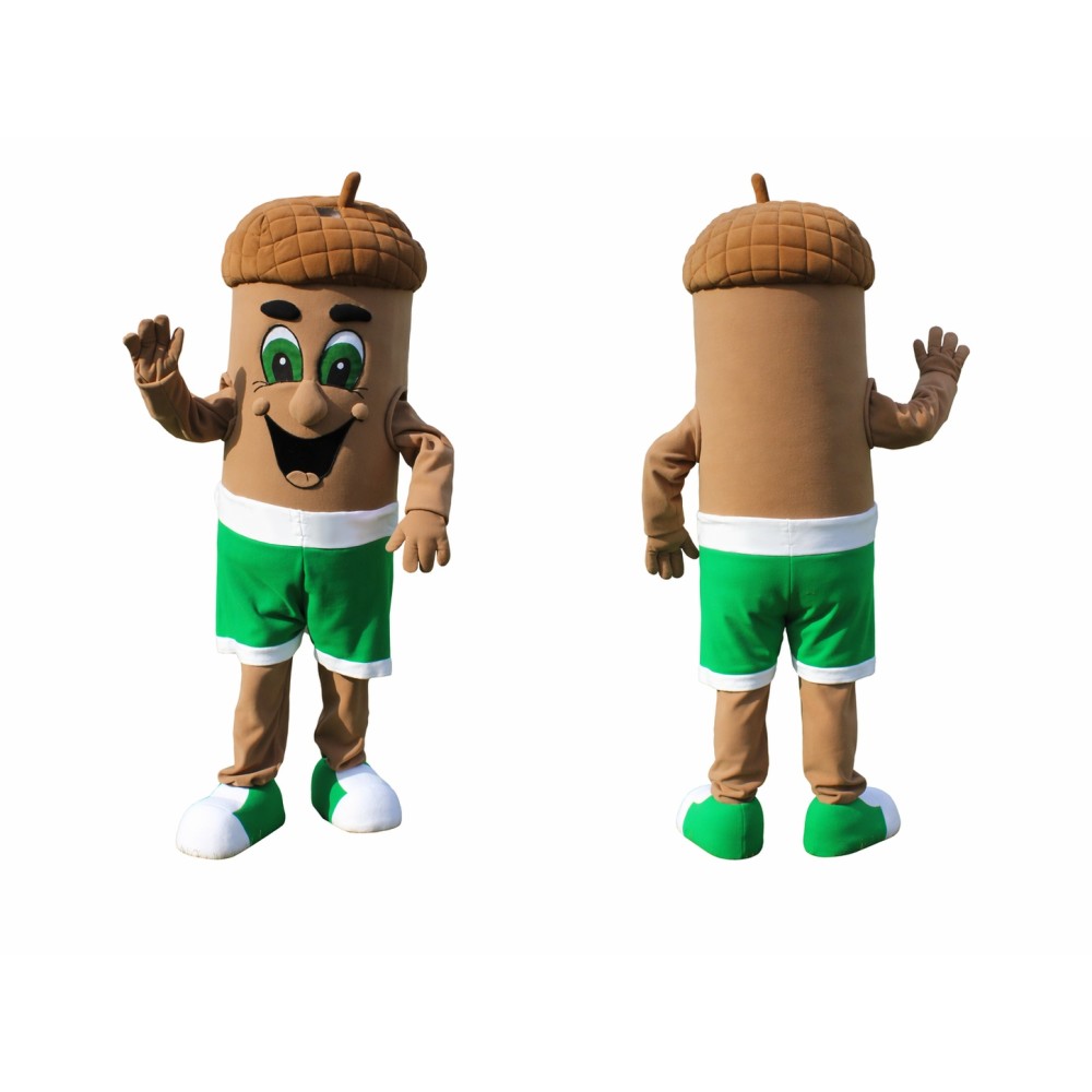 Cute Acorn Mascot Costume Adult Full Body Nut Character Outfit for Advertising, Events & Festivals