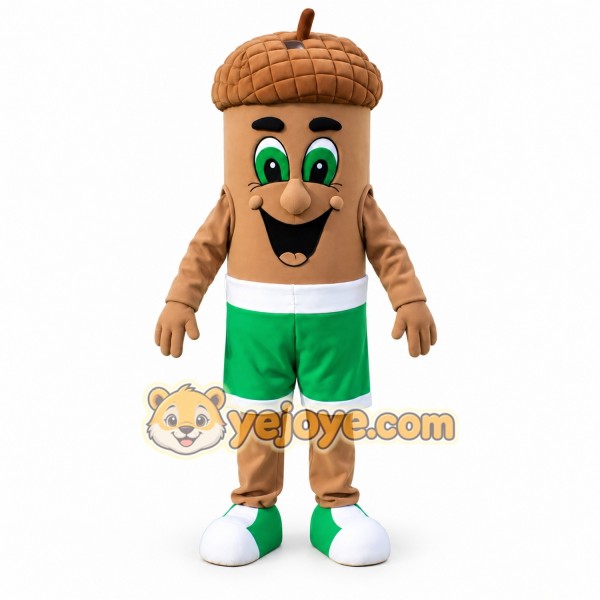 Cute Acorn Mascot Costume Adult Full Body Nut Character Outfit for Advertising, Events & Festivals Cute Acorn Mascot Costume Adult Full Body Nut Character Outfit for Advertising, Events & Festivals