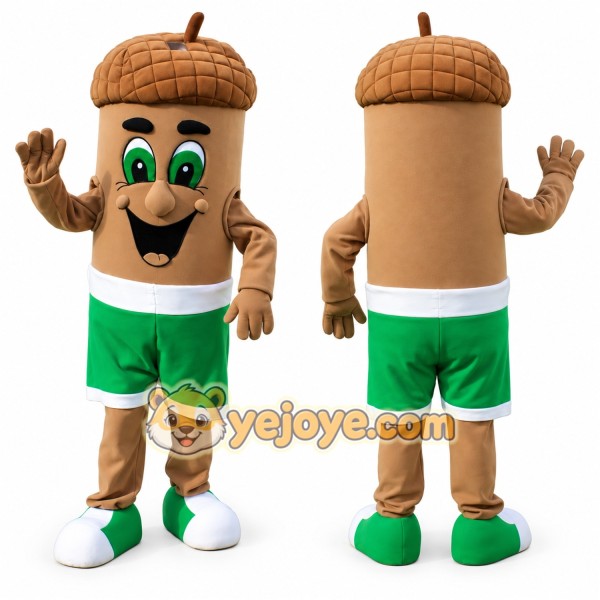 Cute Acorn Mascot Costume Adult Full Body Nut Character Outfit for Advertising, Events & Festivals