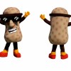 Funny Peanut Mascot Costume Adult Full Body Food Character Suit for Advertising, Events & Parties